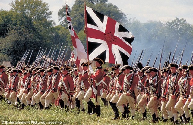 Soldados ingleses en Boston