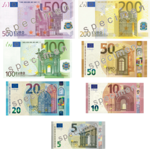 The euro replaces twelve national currencies