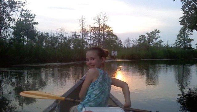 Our first time canoeing