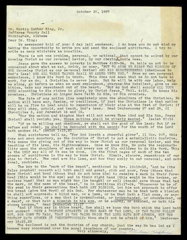 Martin Luther King's Letter