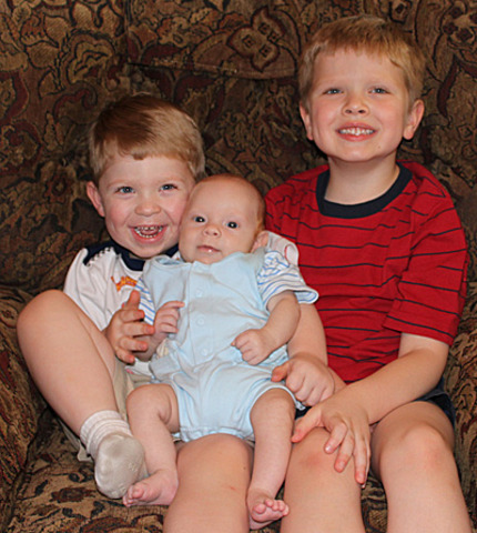 Welcomed the first of three brothers!