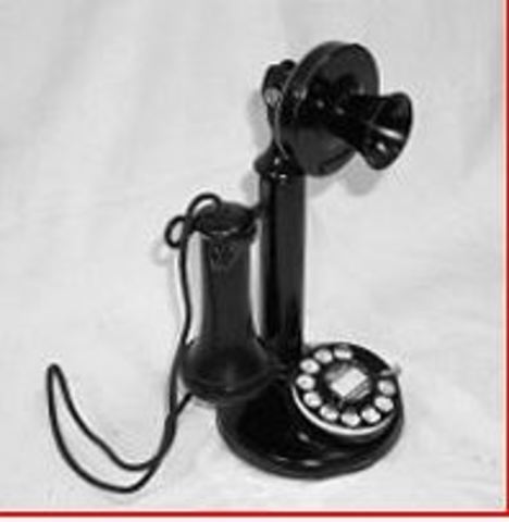 the candle stick dial phone