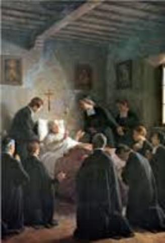 Aita hiltzen zaio San Joan Bautistari