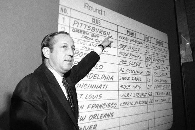 The First NFL draft is held