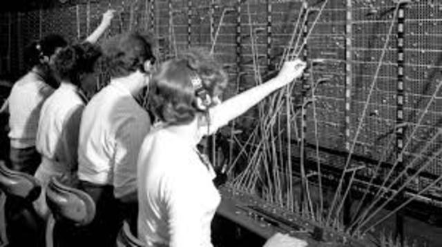 First telephone exchange