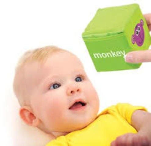 Baby begins to follow things with eyes