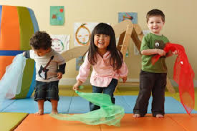 Gets excited when with other children