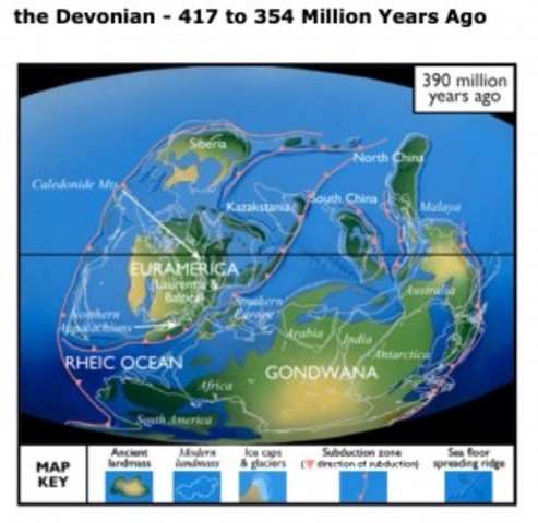 Devovian map