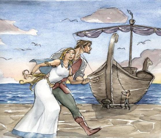 Agamemnon steals Achilles maiden as revenge