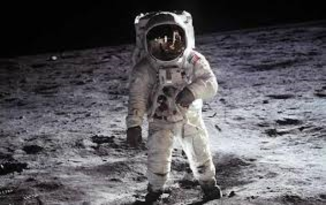 First man on moon