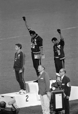 Tommie Smith and John Carlos black power Olympic salute