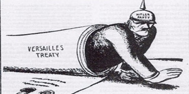 Hitler pledges to undo the Treaty Of Versailles