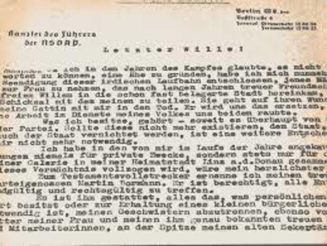 Primer documento político escrito por Hitler.