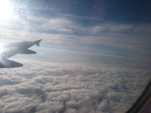 Viajé por primera vez en avión