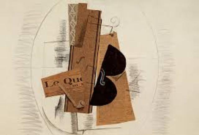 Le quotidien, violino e pipa, Braque