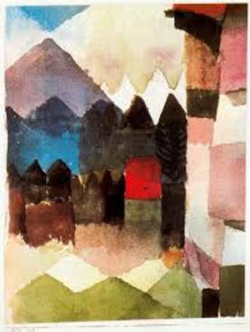 Il Fohn nel giardino di Marc, Klee