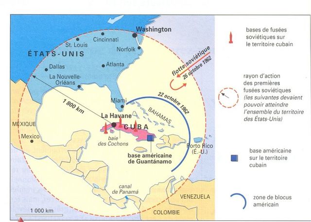 Début de la crise de Cuba ( 16 au 28 octobre 1962)