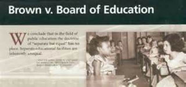 1954 - Brown Vs. Board of Education