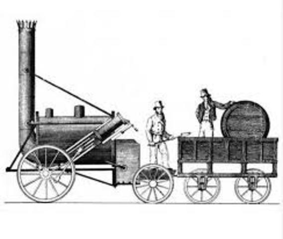 Locomotora a vapor por Richard Trevithick