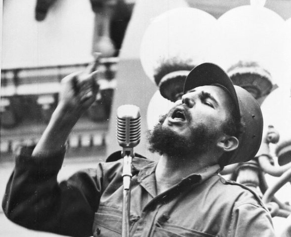 Fidel Castro announces communist Cuba