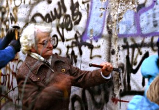 Berlin Wall Comes Down