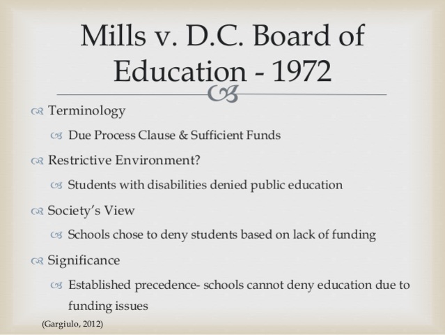 Mills vs.Board of Education of District of Columbia