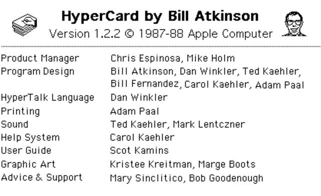 1987 Bill Atkinsonpresenta  HyperCard