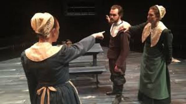 Mary accuses proctor of being a witch