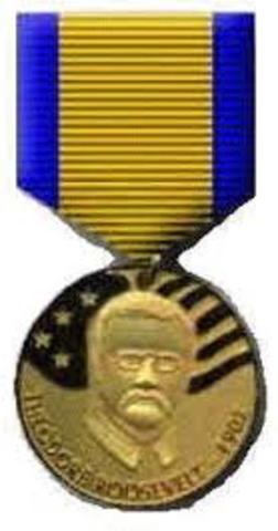 Receives the Roosevelt Medal