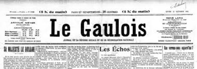 Chroniques dans la revue "Le Gaulois"