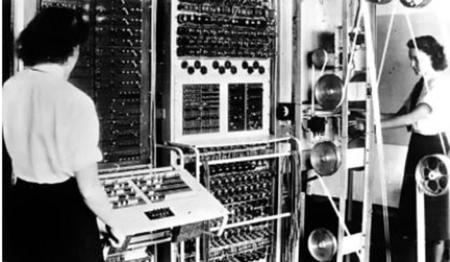 The Colossus at work at Bletchley Park