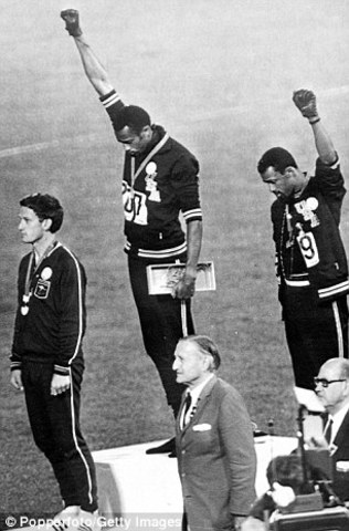 Tommie Smith and John Carlos black power Olympic Salute