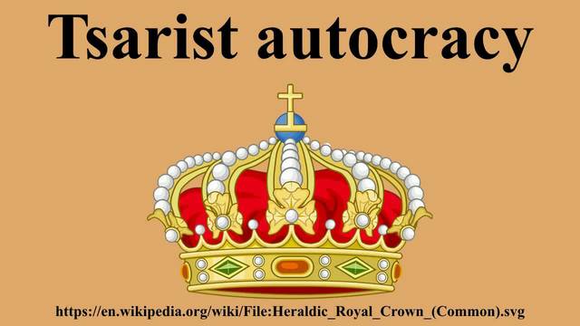 Tsarists autocracy was ended because of the February revolution