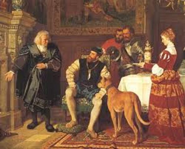 They name king Carlos I of Spain and V of Germany