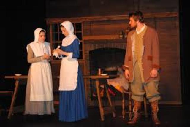 Mary Warren tells the Proctors that Elizabeth has been accused of witchcraft