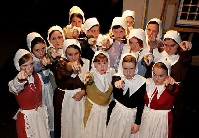 Abigail and the girls at court