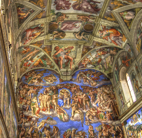 Michelangelo starts the Sistine Chapel