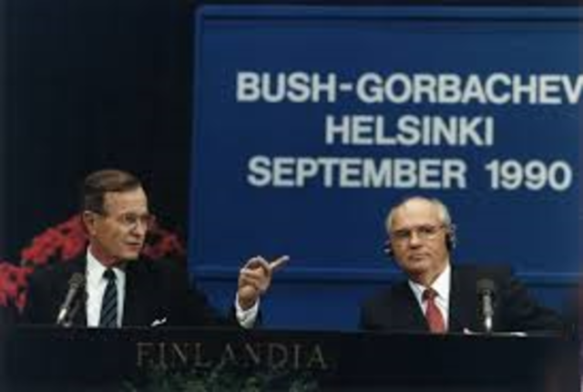 Bush and Gorbachev held summit in Washington, DC