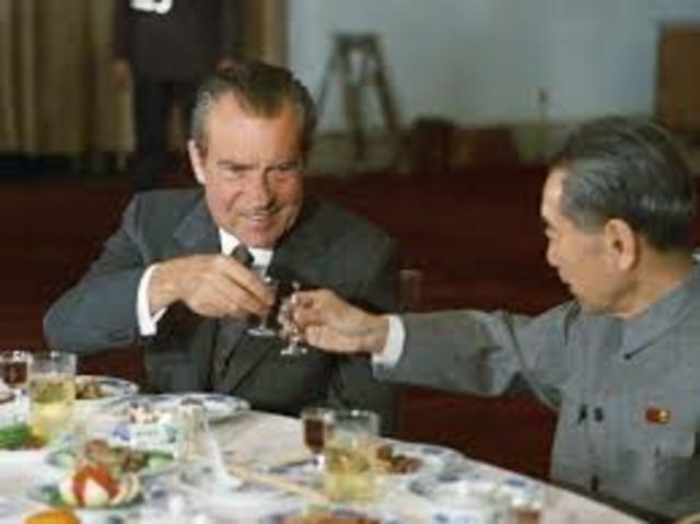 U.S establishes diplomatic relationship with China.