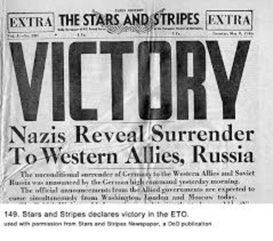 Allied powers defeat Nazi
