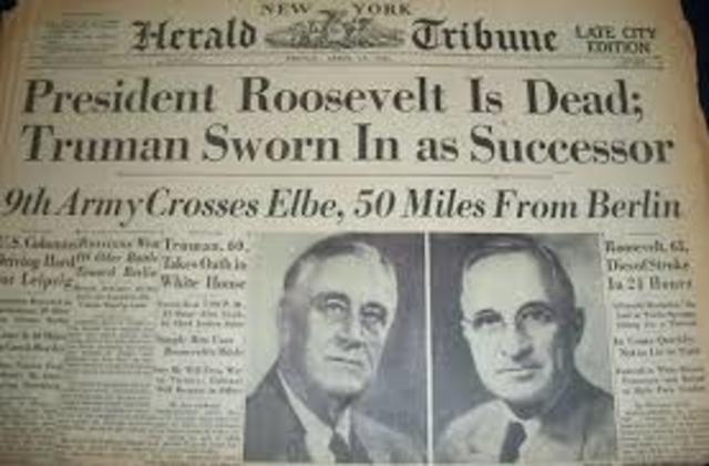 FDR Dies