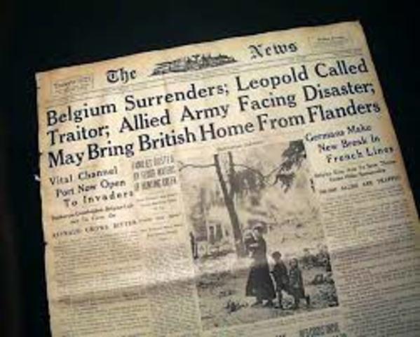 Belgium surrenders