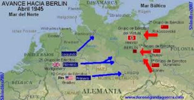 Avance aliado hacia berlin
