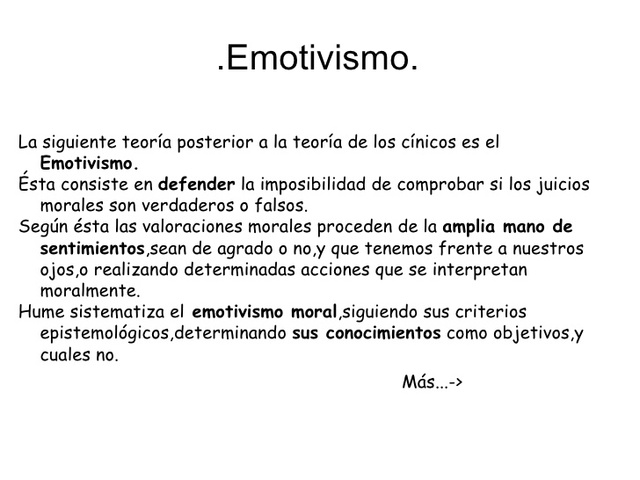 EMOTIVISMO