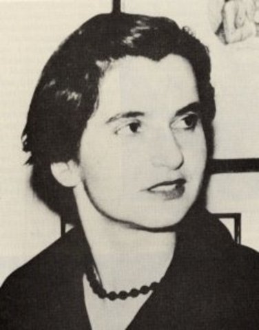 Rosalind Franklin works with DNA and X-Ray crystallography and develops