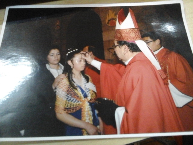 CUANDO ME ESTABA CONFIRMANDO EL SANTO OPISPO