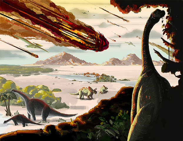 The Chicxulub meteor which caused the K-Pg Extinction