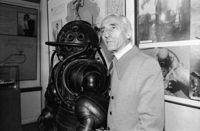 Jacques Cousteau Develops Scuba Suit