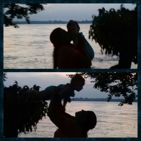 UN ATARDECER A ORILLAS DEL RIO GRANDE DE LA MAGDALENA