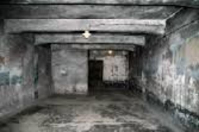The first experimental use of the gas chamber was done in Auschwitz